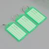 50Pcs Key Tags Bright Colors Plastic Waterproof Writable Hotel Key Organizer with Detachable Metal Rings Crack-resistant Key Labels Hotel Office Key