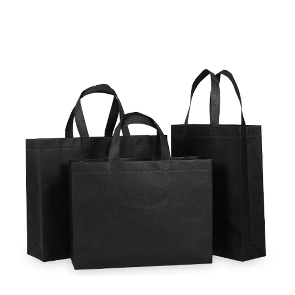 

10/20PCS Colorful Nonwoven Tote Bags Handle Custom Logo Reusable Business Packing Bags Storage for Shopping Cloth Fabric Pouches 10pcs&35x10x25cm