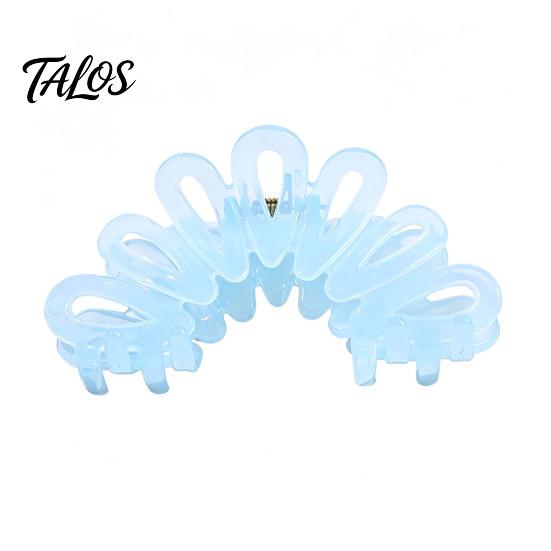 Stylish Hair Accessory Back Head Shark Clip, Large Hollow Petal Shape Claw, Bun Holder Claw For Commuting Accessory, Size Shower Clip for Thick