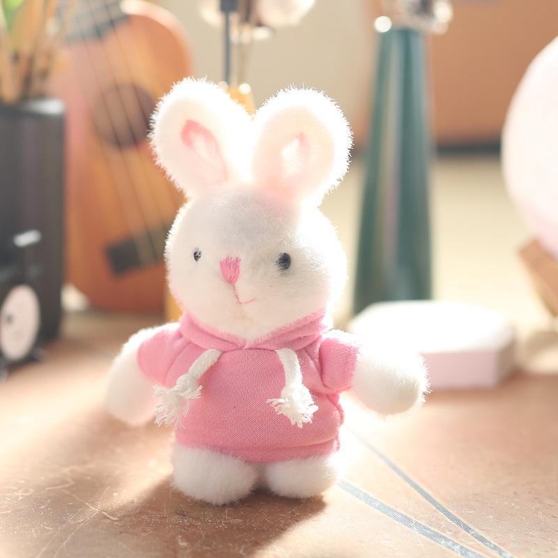 

Милая симпатичная толстовка с кроликом, кулон, плюшевая игрушка, кукла, мультяшная сумка, подвесной брелок, кукла, кукла 15cm lm sweater random