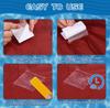 TPU Repair Patch Kit, Strong Adhesion Clear Fix Tape Patches for Inflatable Swimming Rings Pool Floats Air Mattress Beds