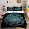 Mandala Art Decor Set Soft Comfortable Duvet Cover Bedding Set Included 1*Duvet Cover & 2*Pillowcases, Gift