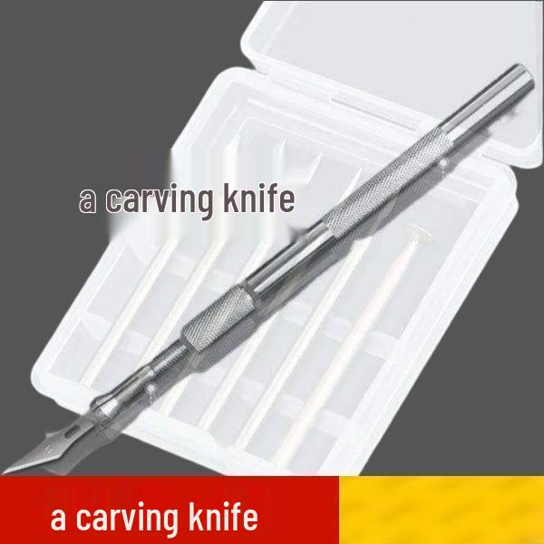 Weißer Stahl Elektrisches Schnitzmesser- und Fräser-Set für Holz- und Nussgravur