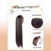 Women's Black Long Straight Headband Wig with Natural Volume, Korean Style.