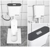 Compact Ceramic Squat Toilet with Flip Lid and Cover Plate