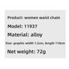 Waist Chain - Women's Fashionable, Elegant, and Versatile Body Chain with Rhinestone Embellishments