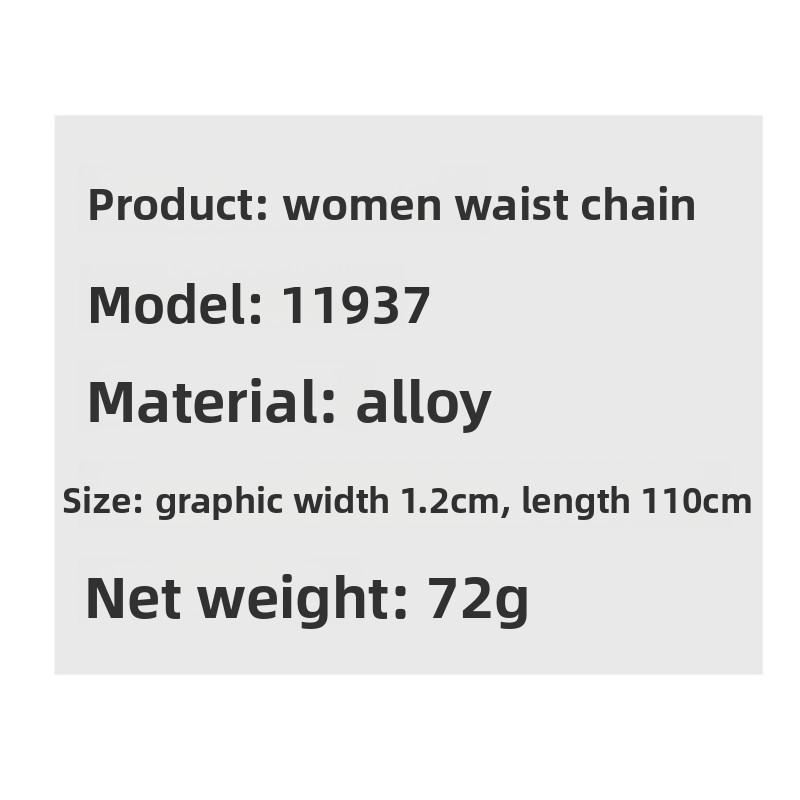 Waist Chain - Women's Fashionable, Elegant, and Versatile Body Chain with Rhinestone Embellishments