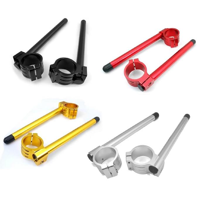 MaNboc Motorcycle Racing Clip-ons Handle Bars 50mm Fit Compatible with Kawasaki Ninja ZX-6R ZX636 ZX600 ZX6R 2003 2004 2005 2006 2007 2008 (Color :