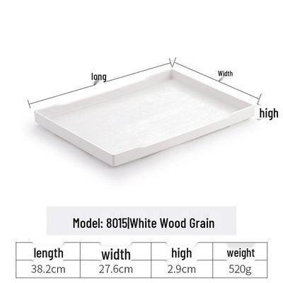Rectangular Plastic Serving Tray for Hotels