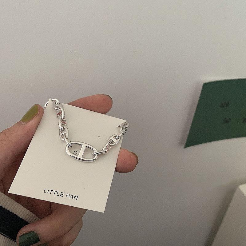 Korean Retro Nose Bracelet for Women - 925 Silver Simple Hip Hop Jewelry Trend