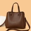Faiable Large Capaci Leather Handbag Women's Single oulder Crossbody Bag Mom Bag Ladies Casual Zipper Closure Bags Sac A Main