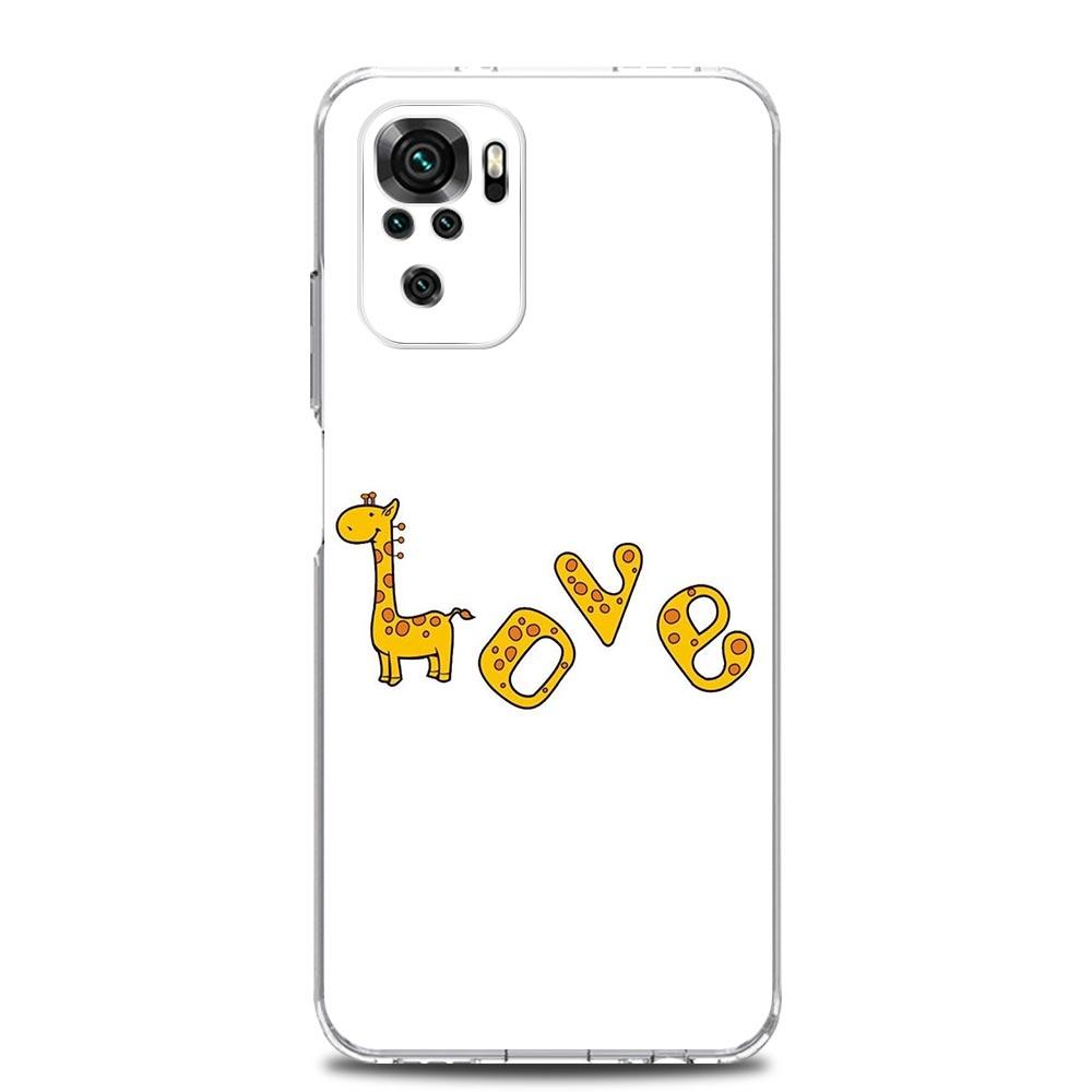 giraffe illustration Soft TPU Phone Case For Xiaomi Redmi Note 15 14 13 12 4G 10 11 Pro Plus 5G 14C 13C 12C 10C 9A Cover
