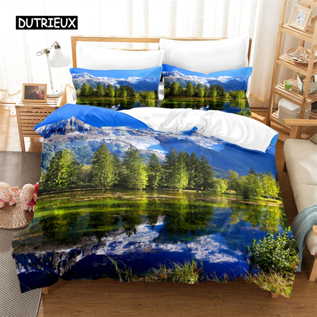 

Seaside City Bed Cover Collection Comforter Cover Collection 3d Bedding Digital Printing Bed Linen Queen Size Size Bed Collection Fashion Design EU single(135x200cm)