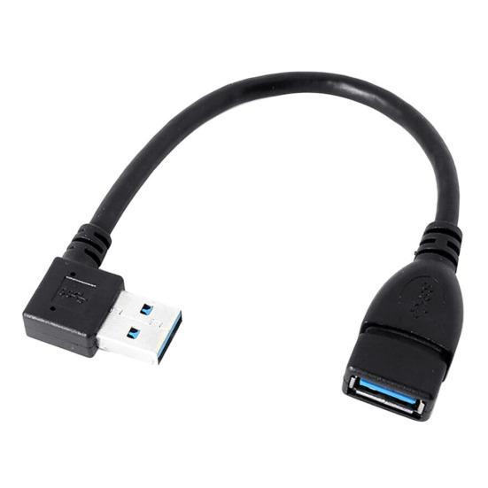 USB 3 Type Degree Right Angled A 90 Male to Female Extension Adapter