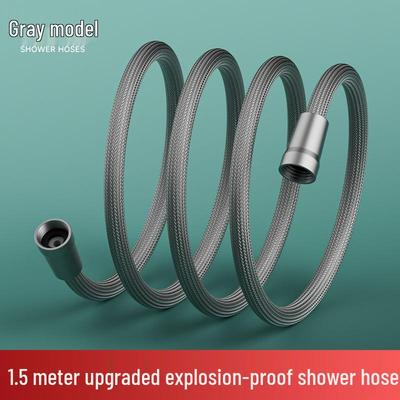 Nylon Woven Shower Hose with Universal Shower Head Holder, Explosion-Proof for Hot and Cold Water