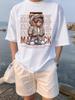 Funny Toy Bow Bear Cartoon Prints TShirts Womens Summer Cotton Short Sleeve Tees Loose ONeck Soft Tops Casual Womans Clothes
