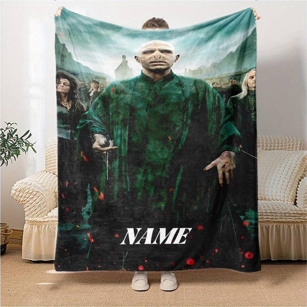 Custom Name Dark Magic blanket for Couch & Bed, Plush Cozy Fuzzy Blanket Super Soft & Warm Blankets for Fall and Winter. 090886