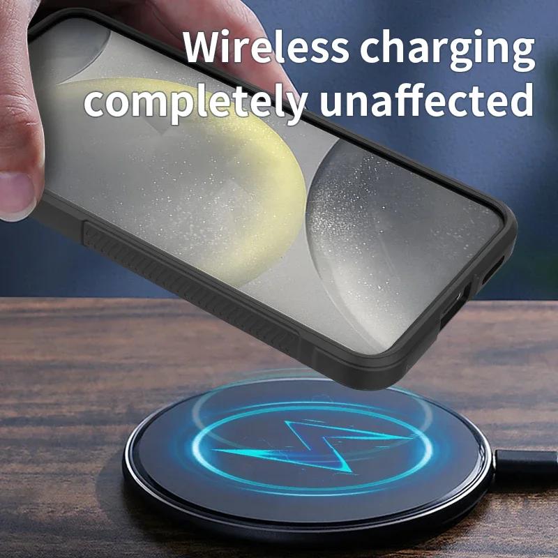 Simple Soft Skin Anti Drop Shock Absorber Phone Case for Samsung Galaxy S25 S24 S23 S22 Ultra Plus FE A55 A35 A16 A06 Note 20 U