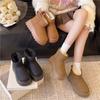 [Fanfna] Retro Platform Snow Boots for Women's 2025 Winter New Velvet Thickened Warm Wear-resistant Non-slip Cotton Shoes