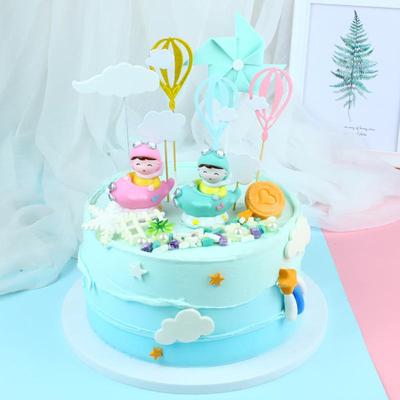 Silicone Hot Air Balloon Cake Topper for Kids