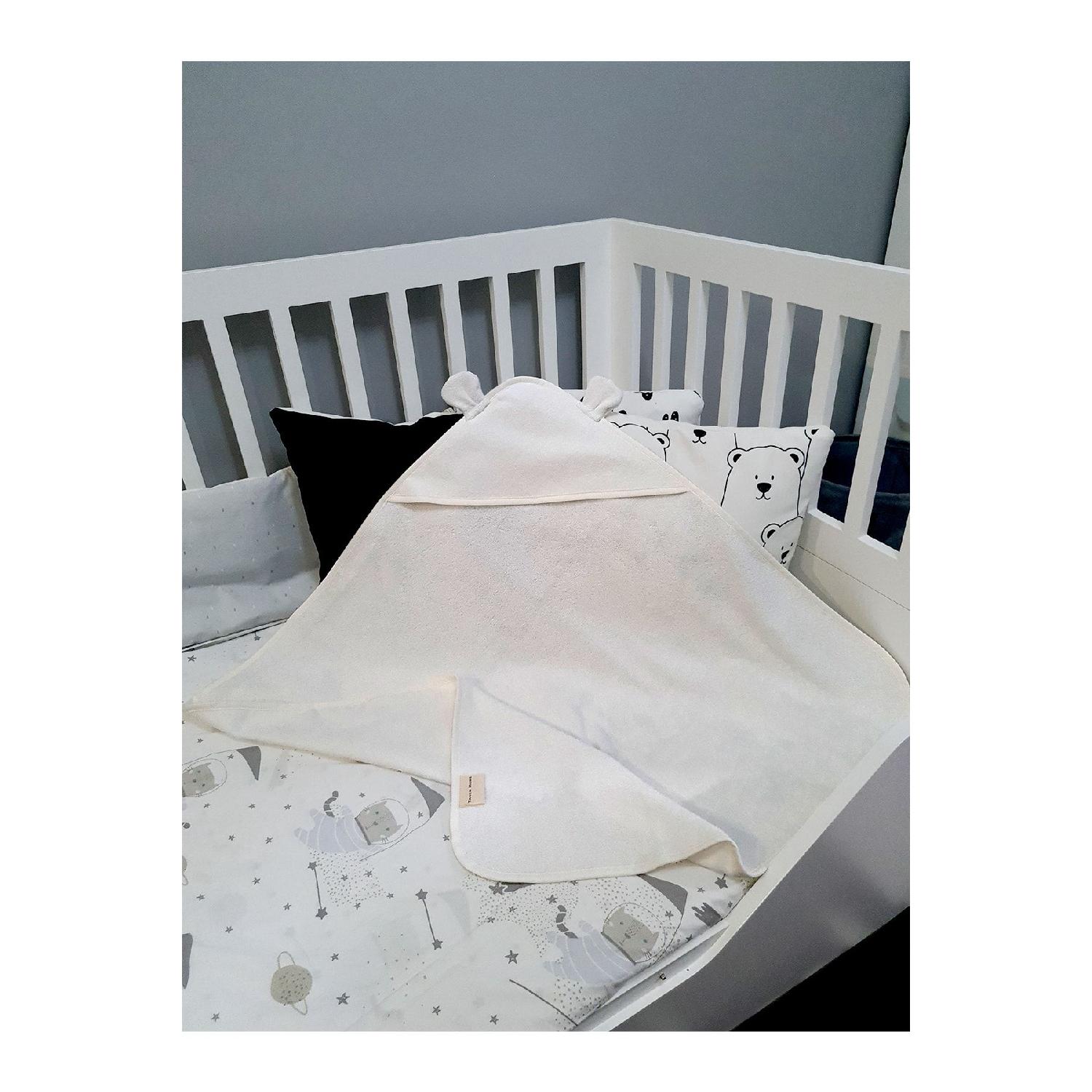 

100% хлопок, 75х75 см, детское полотенце для пеленания, кремовое 0-2 Yaş экрю