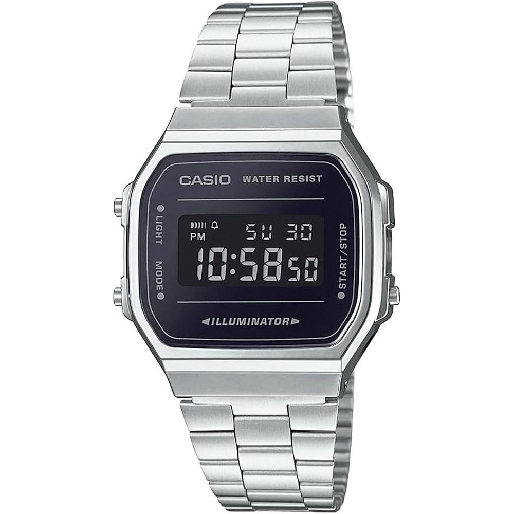 [Casio] CASIO Digital Watch Vintage Series A168WEM-1 Men s, Women s, Kids  Silver x Black (Overseas Model) [Parallel Import]