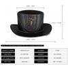 Steampunk Knight Costume Hat Halloween Party Cosplay Vintage Wide Brim Fedora Unisex Adult Accessory