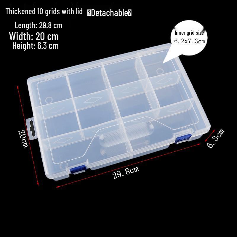 Multi-Size Transparent DIY Jewelry Storage Box Set