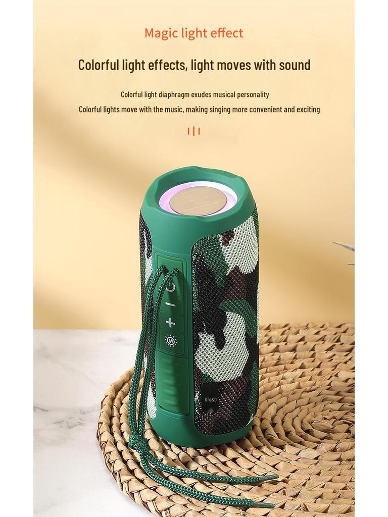 Boxă Bluetooth Portabilă Waterproof TG227 cu Design din Material Textil și Subwoofer USB/Card