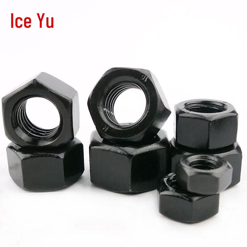 Bingyu M16 Grade 8 Black Finish High-Strength Hex Nuts