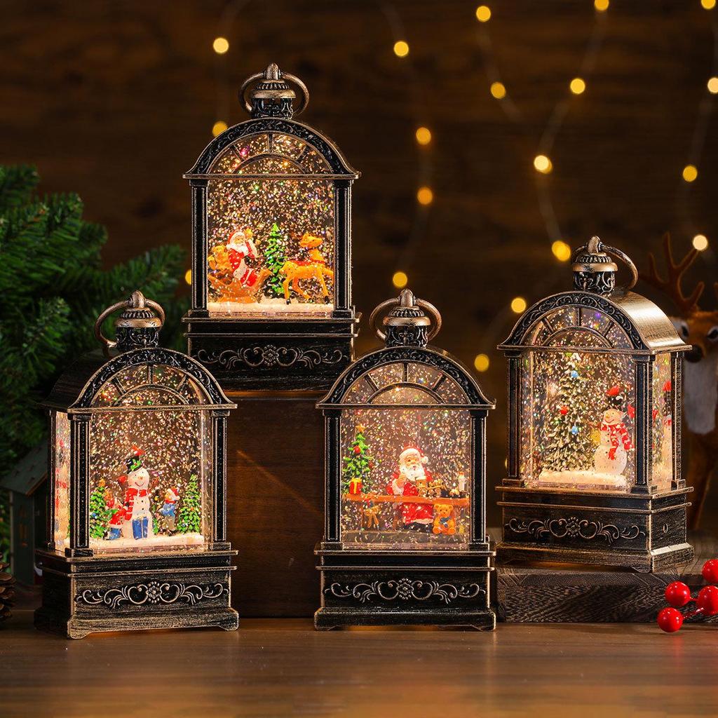 Creative Christmas Window Lights with Music Box - Luminous Night Light Decorations & Gifts