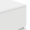 White Nightstand with 3 Drawers 39 x 35 x 65 cm