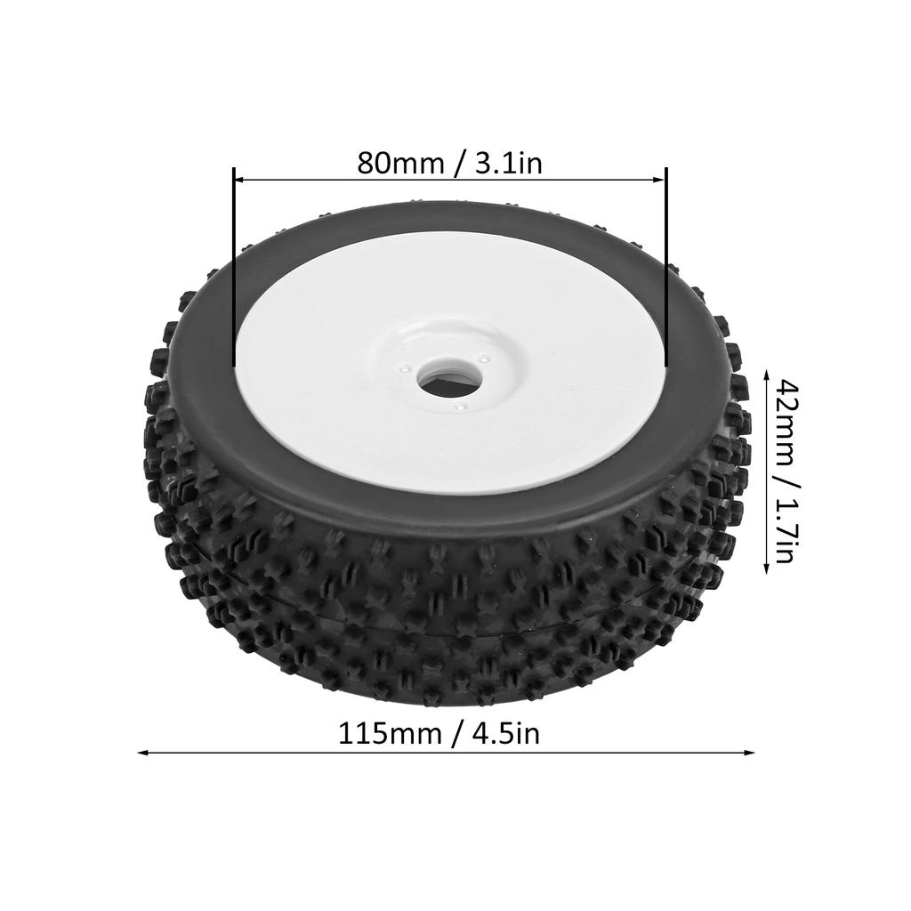 4pcs RC Car Tire Tyre Wheel RC Accessory Parts Fit for 1/8 Traxxas HSP Tamiya (A8012)