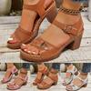 Women'S Sandals For Bunions Heels Scandals For Women High Heels Open Toe Cover Heel Suede Sandals Women'S Chaussure Femme