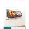 Wall-Mounted Scallion Ginger Garlic Storage Basket - No-Punch Kitchen Shelf Essential