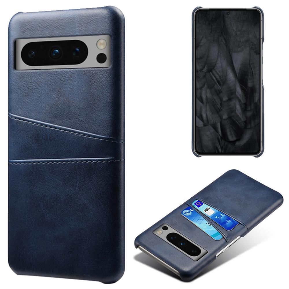 For Google Pixel 8 Pro Slim Case Card Slots PU+PC Phone Cover