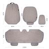 Comfortable Linen Car Seat Cover Cushion Anti Scratch Automotive Seat Protector Cushion Auto Seat Pad Universal for Sedan Suv