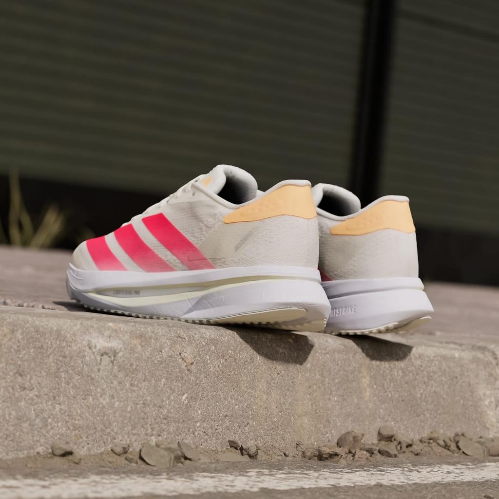 adidas Adizero SL2 JQ3132 Women's Performance Sports Shoes Off White / Lucid Red / Acid Orange
