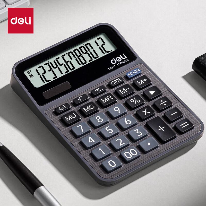 Deli 12-Digit Desktop Financial Calculator