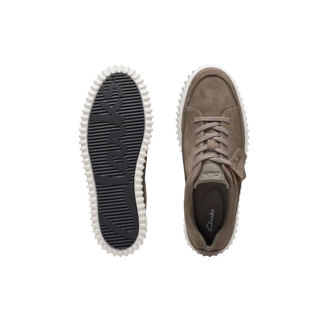 Clarks Zweilagige Rindsleder Retro Mode Low-Top Sneaker Herren Sneaker Grau 261739547