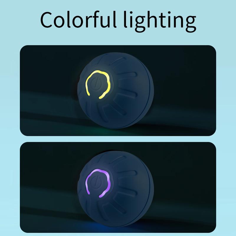Pet Toy Ball Automatic Moving Dog Toy Ball Smart USB Jumping Rotating Interactive Dog Chew Toy Ball for Puppy Ball Toy