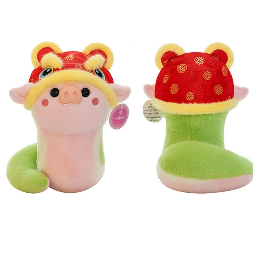 Mascot Snake Pig Plush Doll Toy Soft Pig Nose Snake Plushies Doll  Children