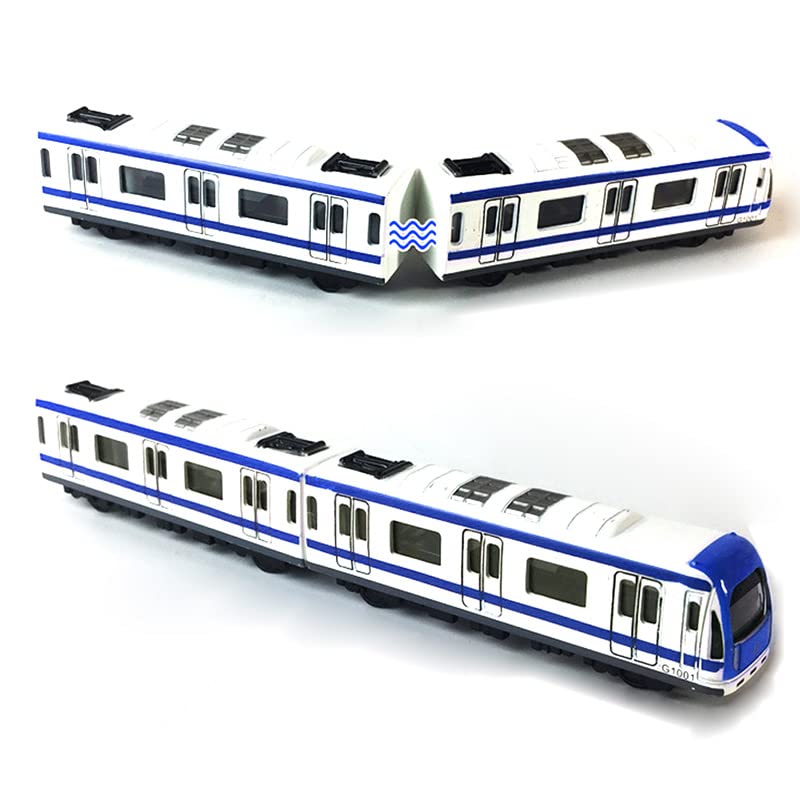 1/64 Scale Train Model, 4 Urban Rail Subway Alloy Train Cars, Alloy Subway Model, Subway/car Model