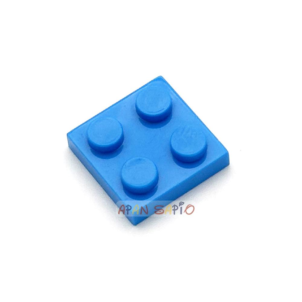 30pcs/lot DIY Blocks Building Bricks Thin 2X2 Educational Assemblage Construction Toys for Children Size Compatible With 3022
