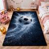 Soccer Ball Water Splash Print Theme Rug Soft Texture Nonslip Carpet For Hallway Balcony Study Home Party Decor Christmas Gift