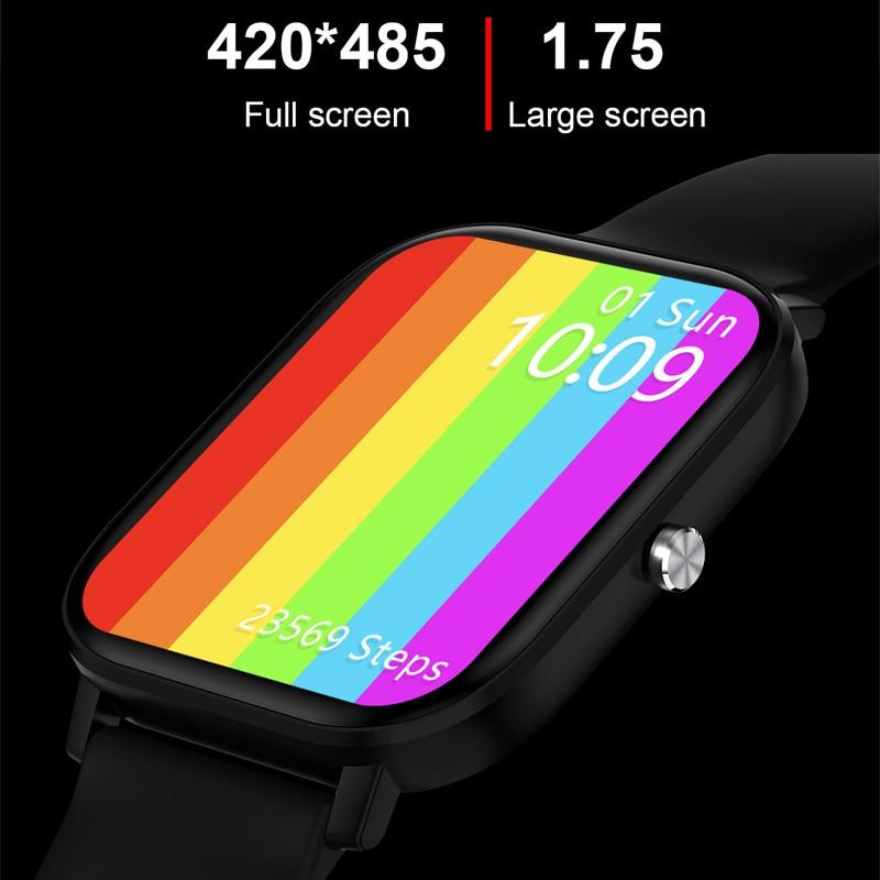 Buy DT36 Smart Watch Men Bluetooth Call 1.75 Inch Full Touch Fitness  Tracker Smart Clock Women Smartwatch GTS P8 For Android And IOS at  affordable prices — free shipping, real reviews with