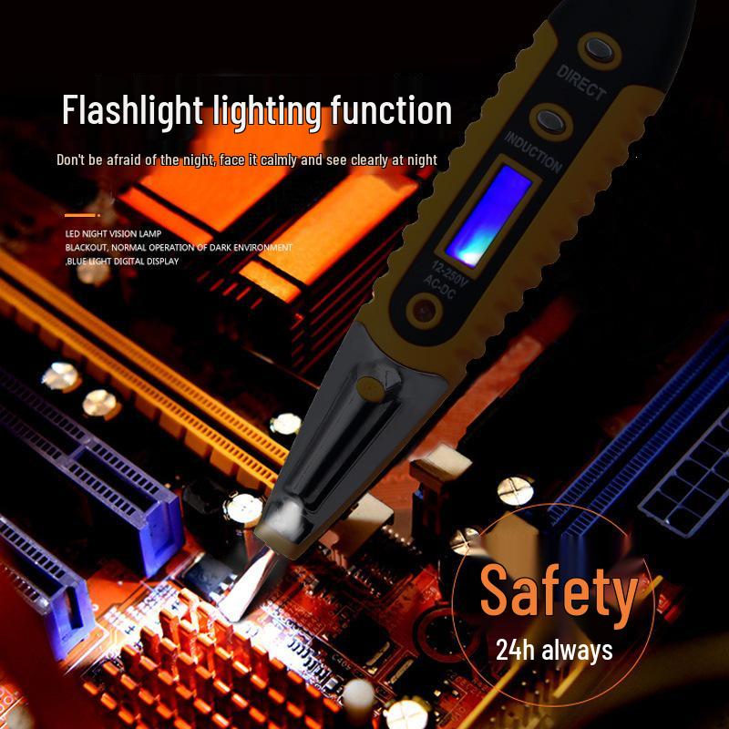 Smart LED Voltage Tester Pen with Light Induction for Electricians