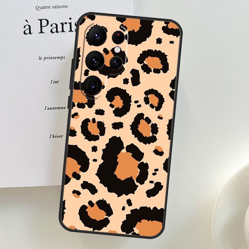 

Luxury Leopard Case For Samsung Galaxy S26 Ultra S25 S24 S22 S21 S23 Ultra Plus S10 S20 S25 FE Phone Cover Galaxy S25 Plus