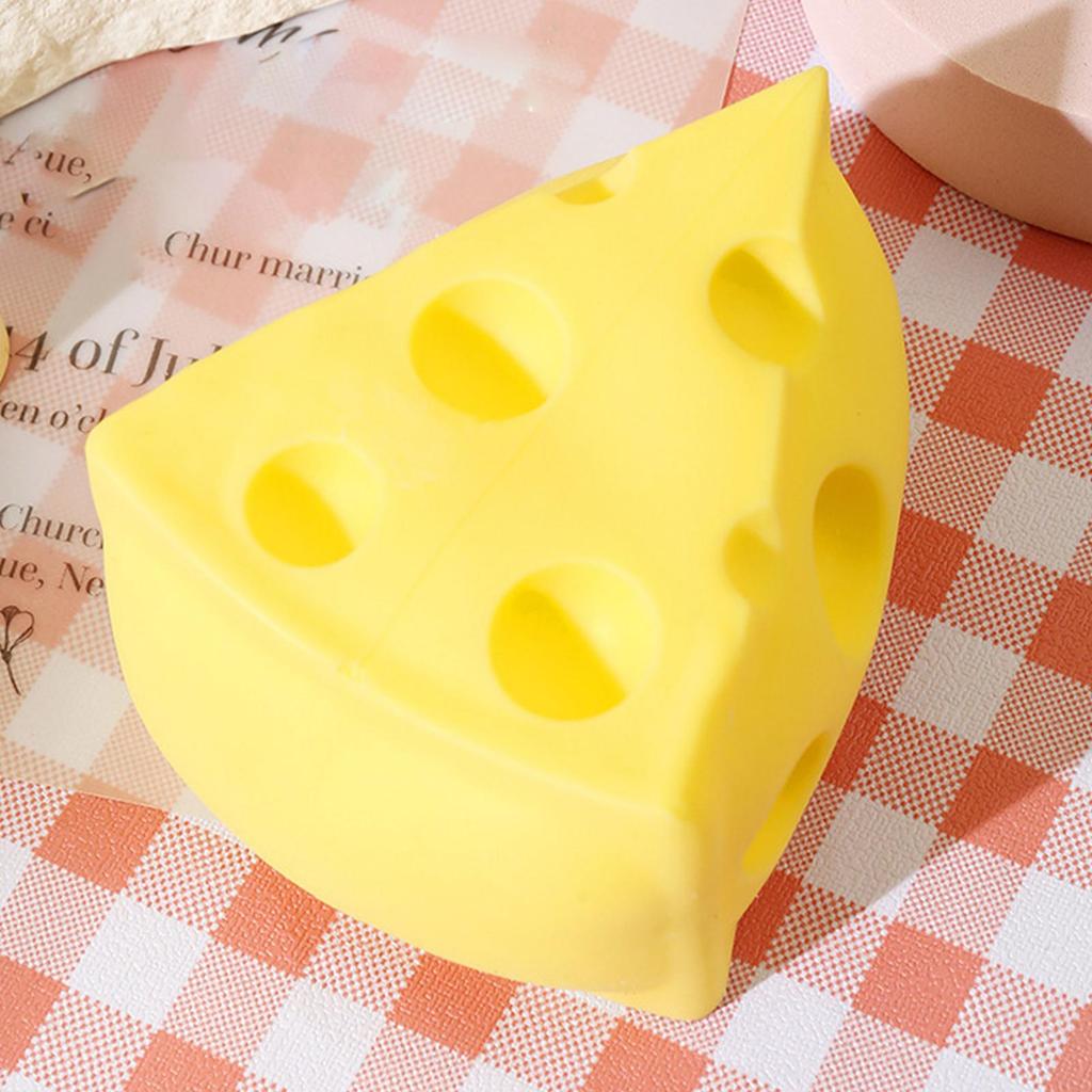 Kids Adults Squeeze Cheese Stress Toy Food Shape Slow Rising Fidget Soft Rebound Sensory Toy Sensory Anti-Stress Gift 9x7x5cm