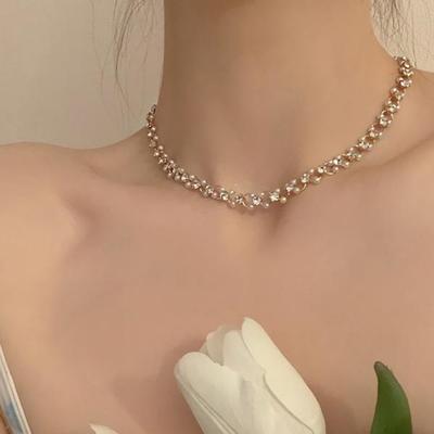 Accessoires pour femmes Sari Ari Perle Collier ras du cou simple